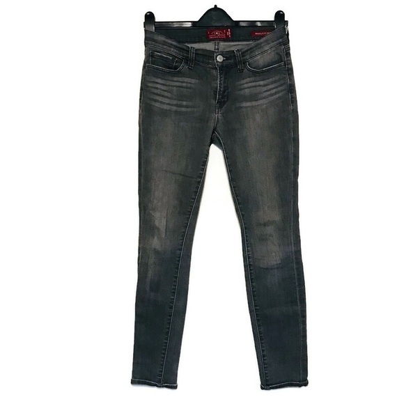 Lucky Brand Jeans Washed Black Brooklyn Skinny Gray Jeans Women’s Size 2 26 Xs